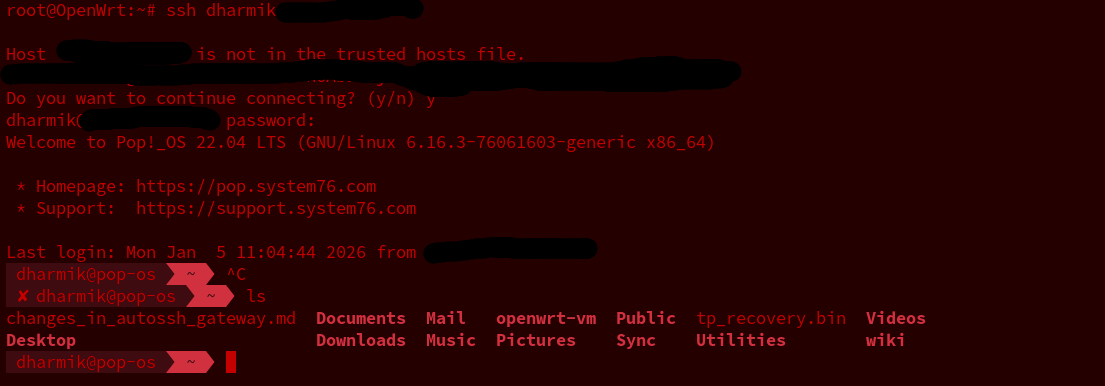 reverse ssh termius screenshot